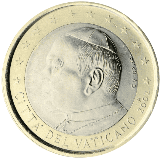 Vatican City 1 euro coin obverse 1