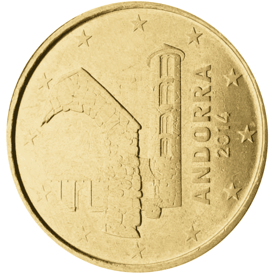 Andorra 10 cent coin obverse