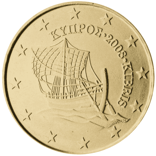 Cyprus 10 cent coin obverse