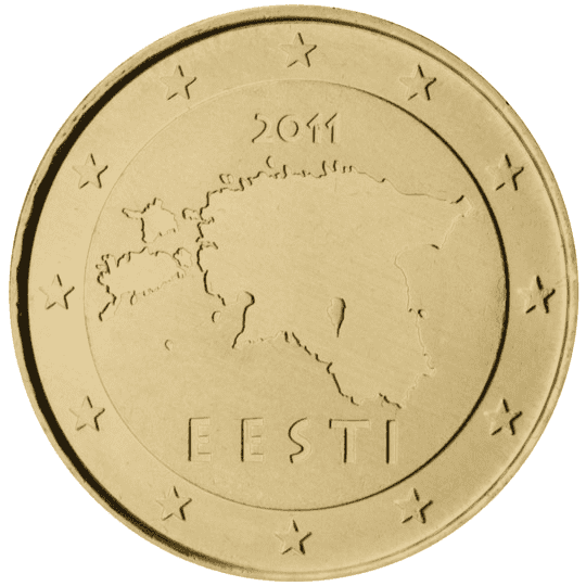 Estonia 10 cent coin obverse