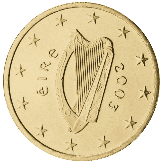 Ireland 10 cent coin obverse