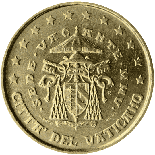 Vatican City 10 cent coin obverse 2