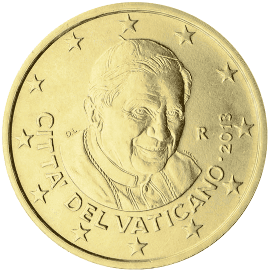 Vatican City 10 cent coin obverse 3