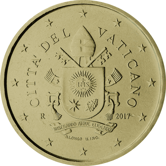 Vatican City 10 cent coin obverse 5