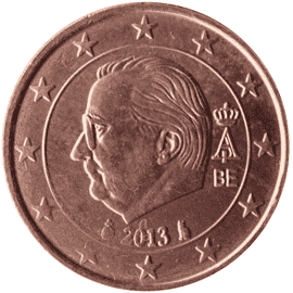 Belgium 2 cent coin obverse 2