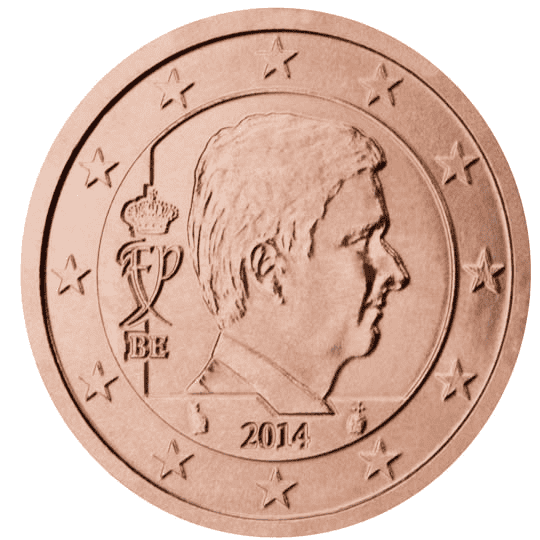 Belgium 2 cent coin obverse 3