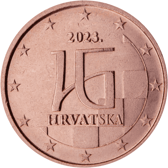 Croatia 2 cent coin obverse