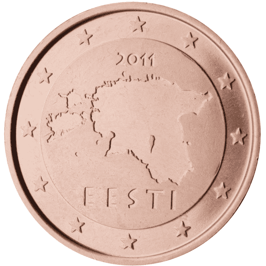 Estonia 2 cent coin obverse