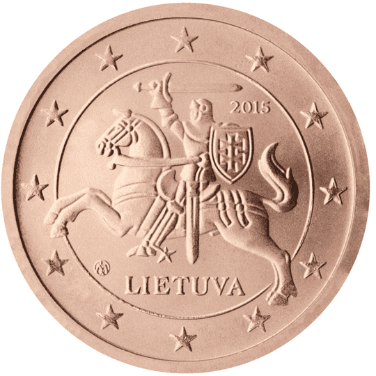 Lithuania 2 cent coin obverse