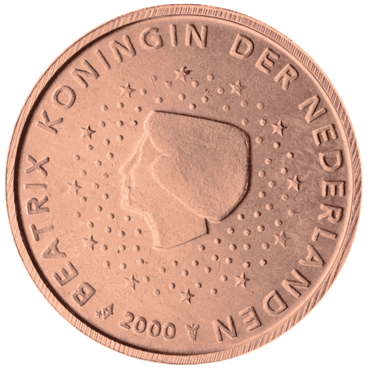 Netherlands 2 cent coin obverse 1