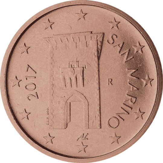 San Marino 2 cent coin obverse 2