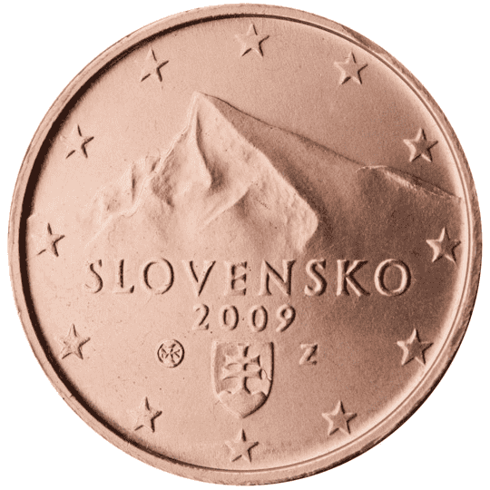 Slovakia 2 cent coin obverse