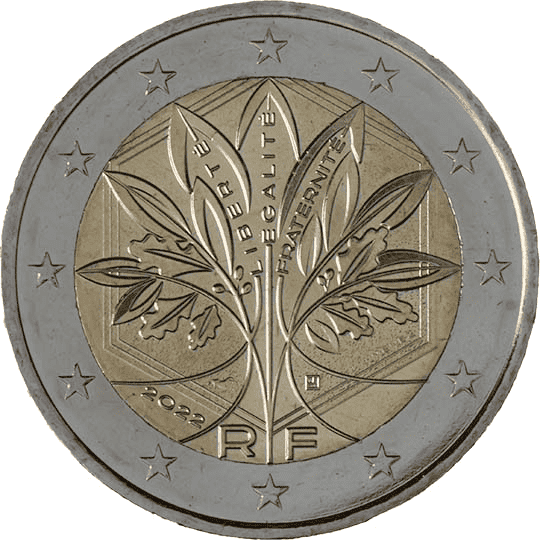 France 2 euro coin obverse 2