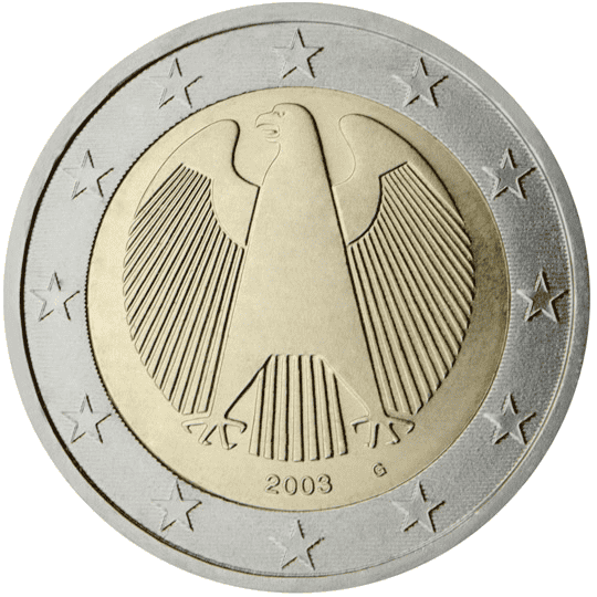 Germany 2 euro coin obverse