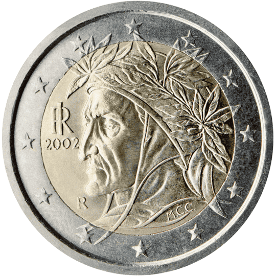 Italy 2 euro coin obverse