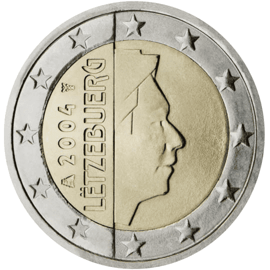 Luxembourg 2 euro coin obverse
