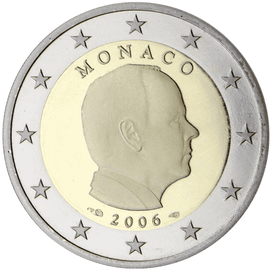 Monaco 2 euro coin obverse 2