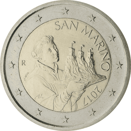 San Marino 2 euro coin obverse 2