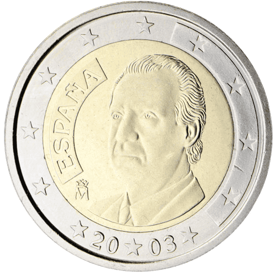 Spain 2 euro coin obverse 1
