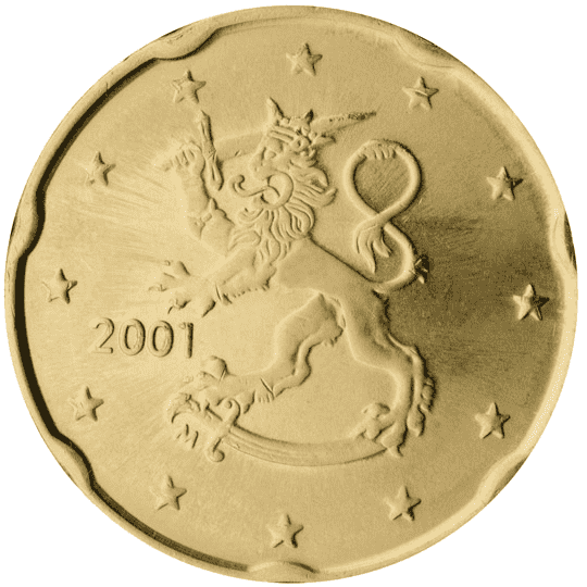 Finland 20 cent coin obverse