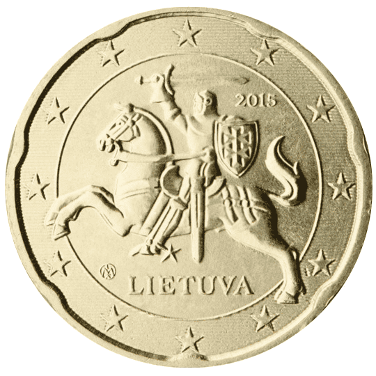 Lithuania 20 cent coin obverse