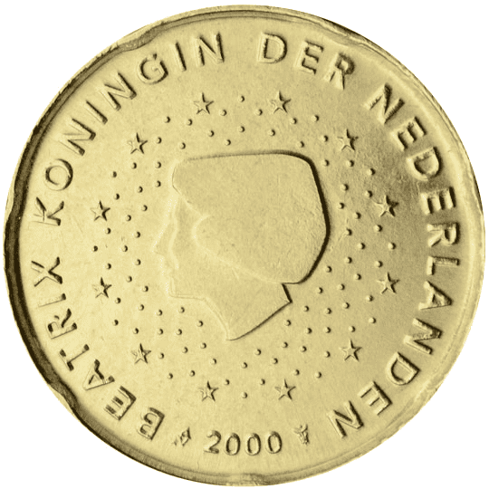 Netherlands 20 cent coin obverse 1