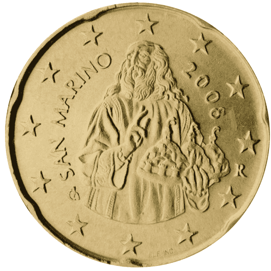San Marino 20 cent coin obverse 1