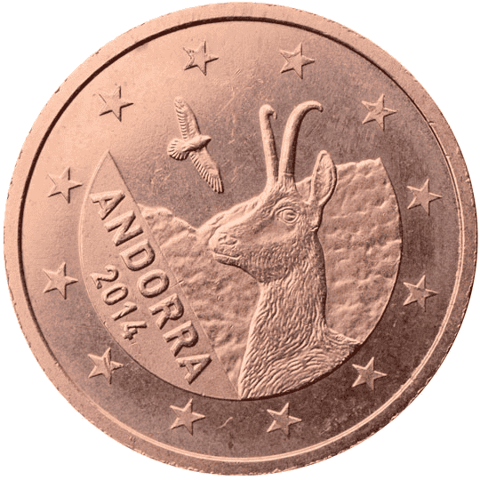Andorra 5 cent coin obverse