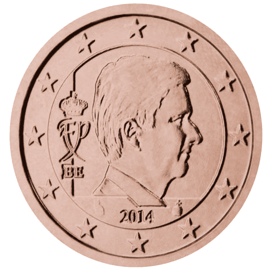 Belgium 5 cent coin obverse 3