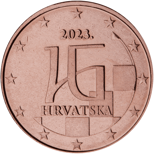 Croatia 5 cent coin obverse