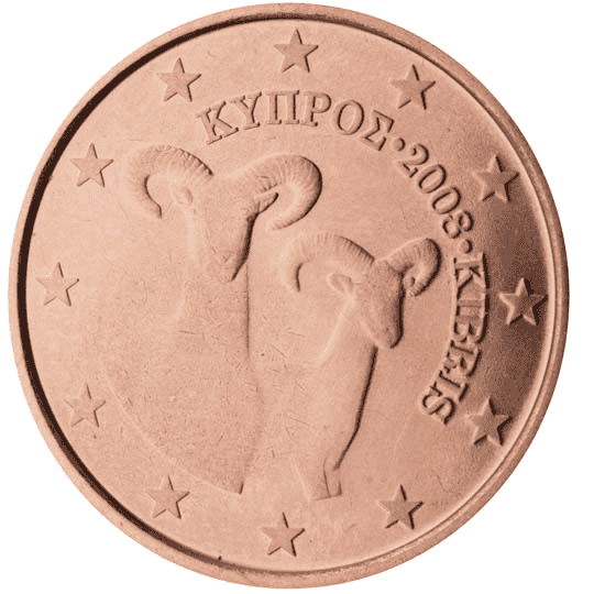 Cyprus 5 cent coin obverse