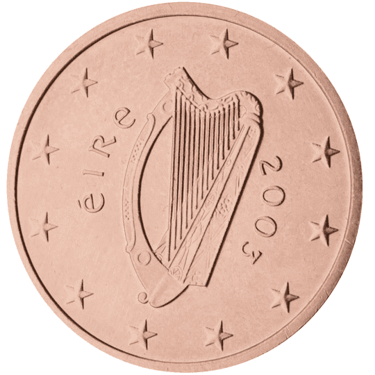 Ireland 5 cent coin obverse
