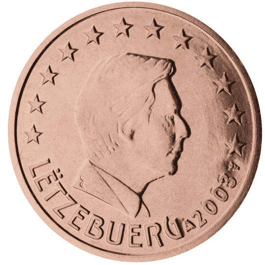 Luxembourg 5 cent coin obverse