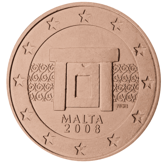 Malta 5 cent coin obverse