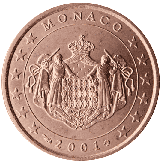 Monaco 5 cent coin obverse 1