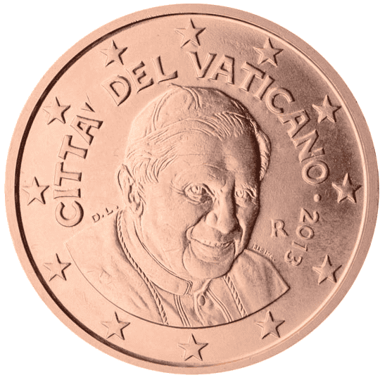 Vatican City 5 cent coin obverse 3