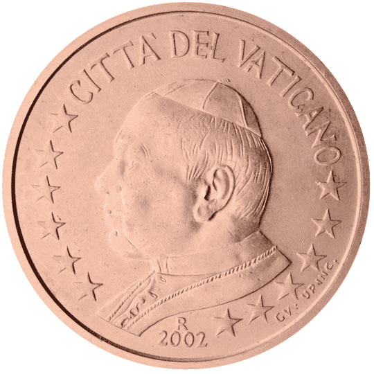 Vatican City 5 cent coin obverse 1