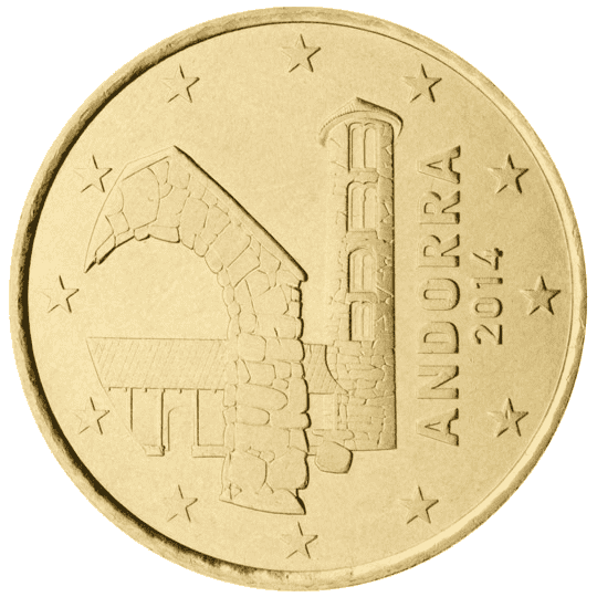 Andorra 50 cent coin obverse