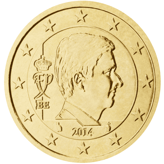 Belgium 50 cent coin obverse 3
