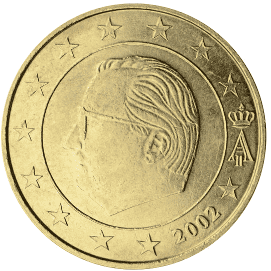 Belgium 50 cent coin obverse 1