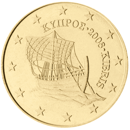 Cyprus 50 cent coin obverse