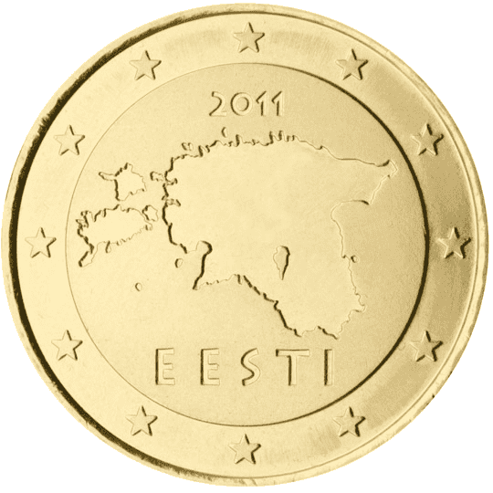 Estonia 50 cent coin obverse