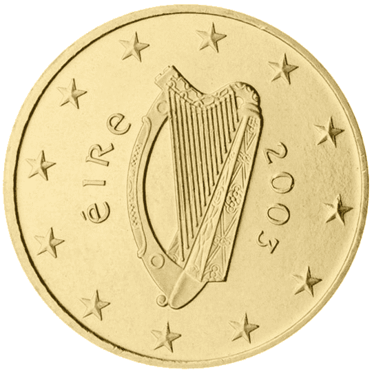 Ireland 50 cent coin obverse