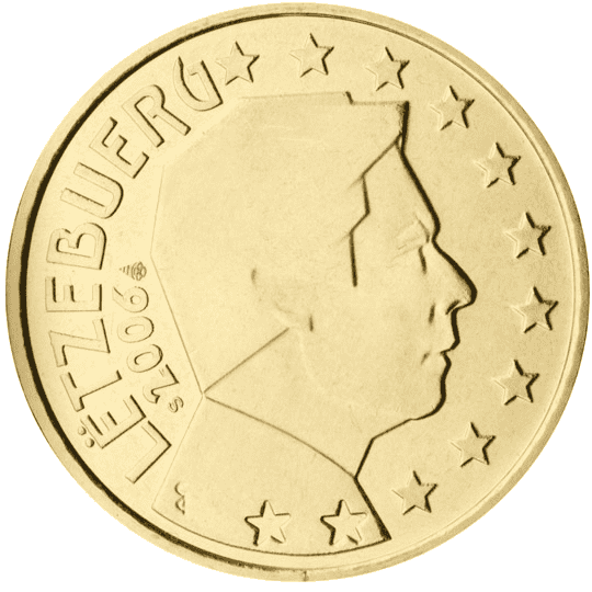 Luxembourg 50 cent coin obverse