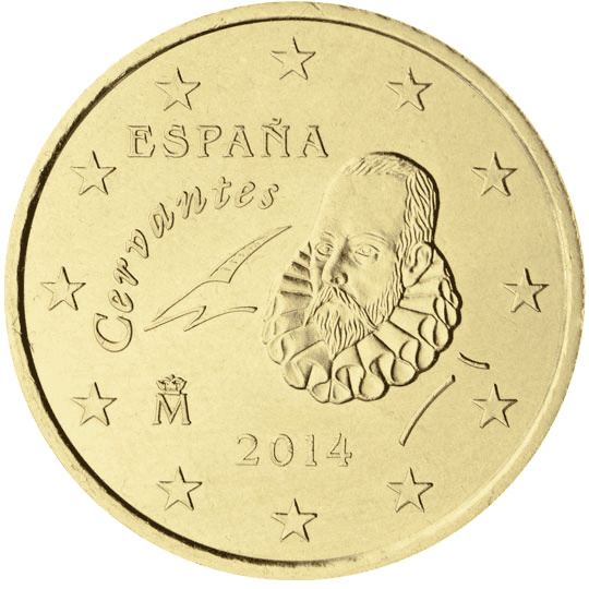 Spain 50 cent coin obverse 2