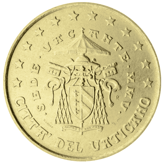 Vatican City 50 cent coin obverse 2