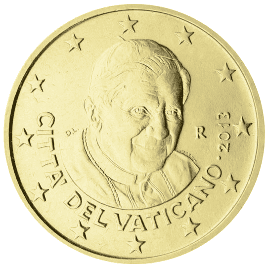 Vatican City 50 cent coin obverse 3