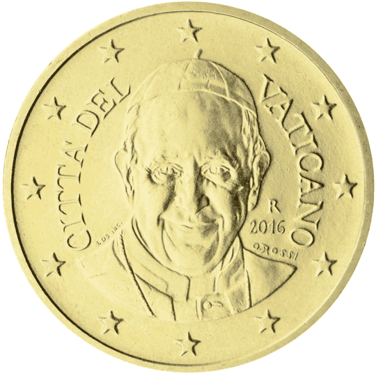Vatican City 50 cent coin obverse 4