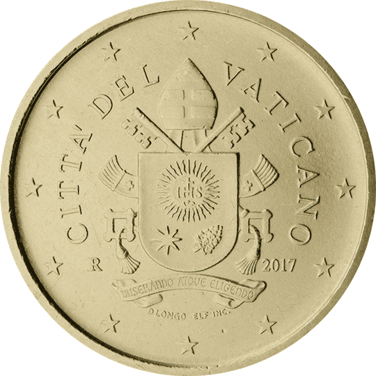 Vatican City 50 cent coin obverse 5