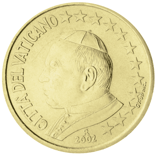 Vatican City 50 cent coin obverse 1
